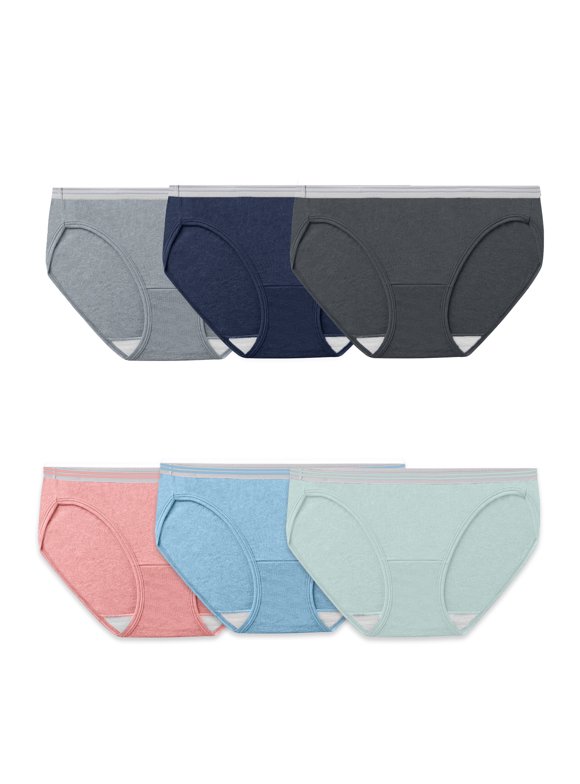 Women's Cotton Bikini Underwear, 6-Pack
