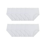 Fruit of the Loom Women's Cotton Brief Underwear, 10-Pack