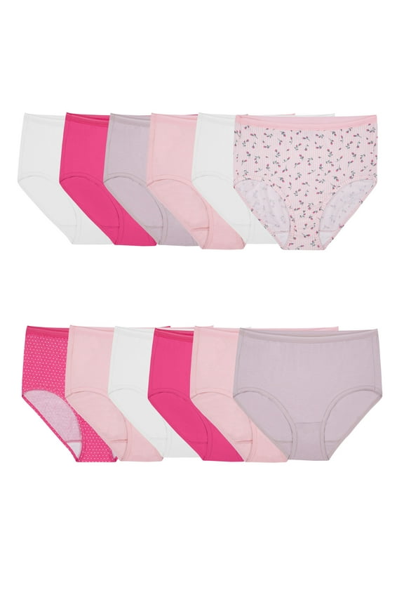 Women's Cotton Brief Underwear, 12-Pack