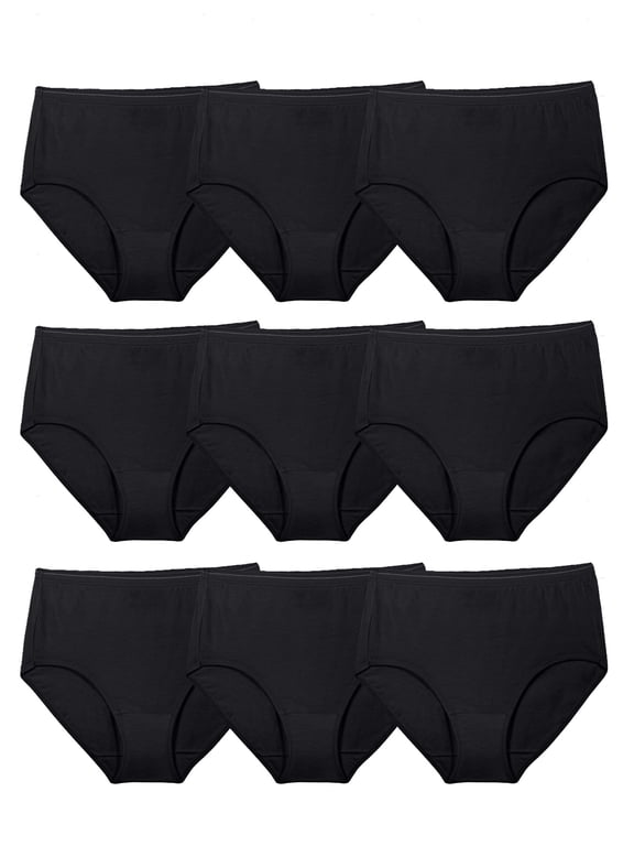 Women's Cotton Brief Underwear, 6+3 Bonus Pack