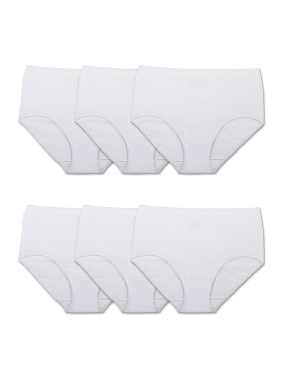 Women's Cotton Brief Underwear, 6-Pack
