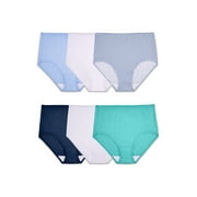 Fruit of the Loom Women's Cotton Brief Underwear, 6-Pack