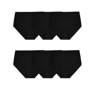 Fruit of the Loom Women's Cotton Brief Underwear, 6-Pack