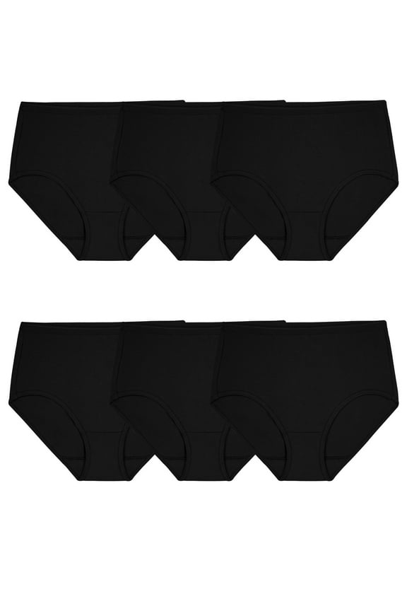 Women's Cotton Brief Underwear, 6-Pack