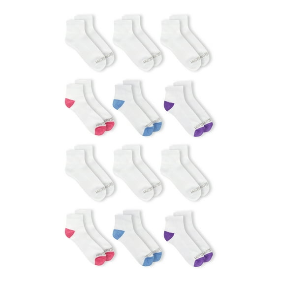 Fruit of the Loom Women's Cotton Comfort Ankle Socks 18 Pack