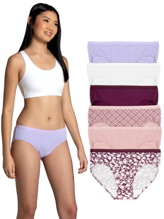 Women's Cotton Hipster Underwear, 6-Pack