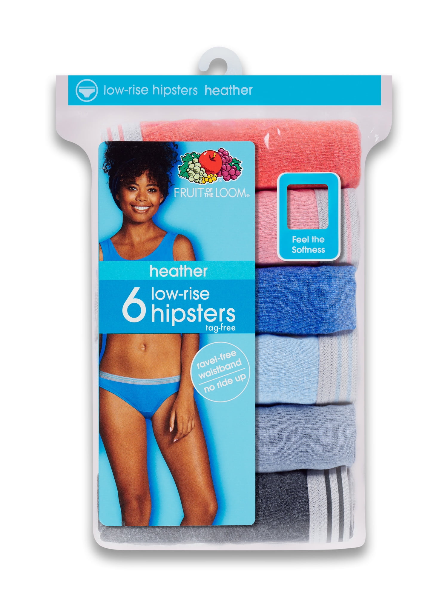 Fruit Of The Loom Damen Hipster Panty Multipack – 144 Stück, Aus Baumwolle, Low Rise