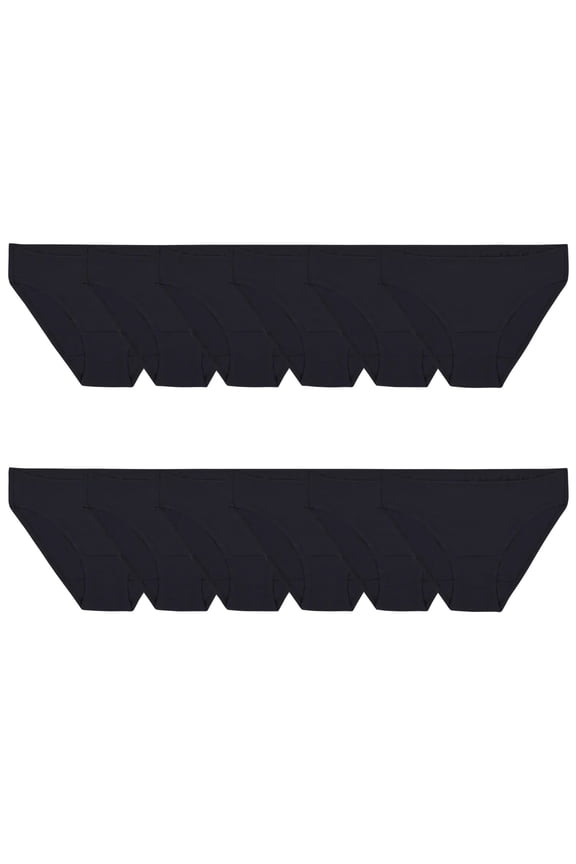 Women's Cotton Stretch Bikini Underwear, 12-Pack