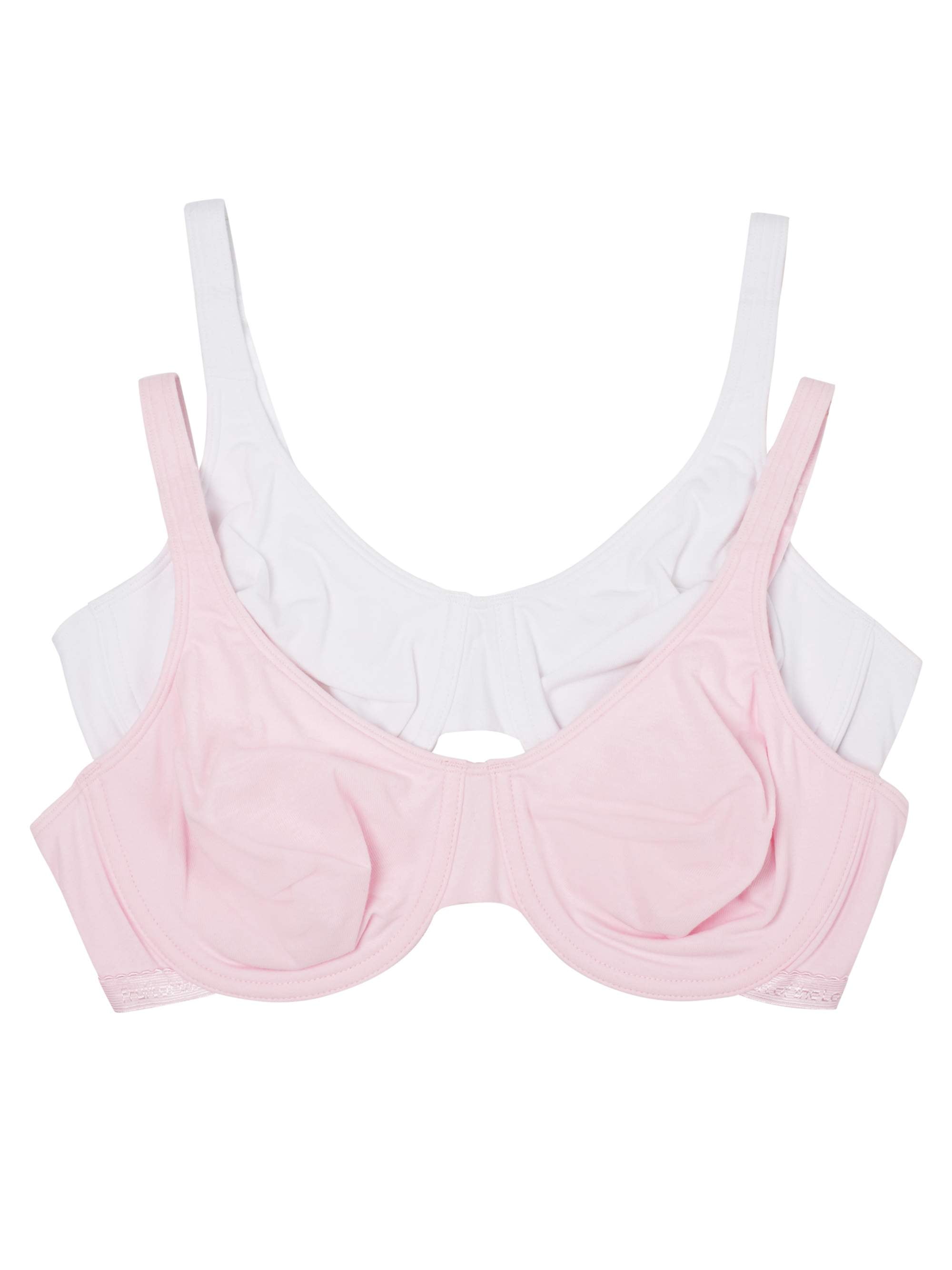 Fruit of the Loom Women's Cotton Stretch Extreme Comfort Bra, Style 9292PR, 2-Pack