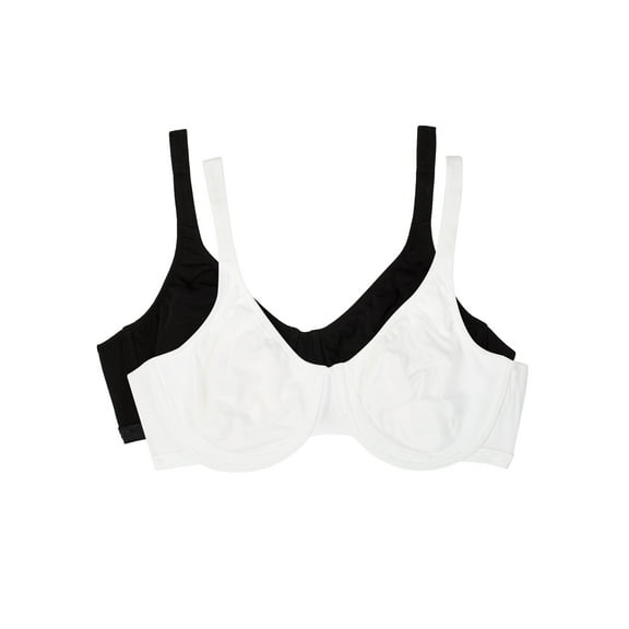 Fruit of the Loom Women's Cotton Stretch Extreme Comfort Bra, Style 9292PR, 2-Pack