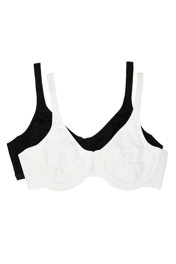 Women's Cotton Stretch Extreme Comfort Bra, Style 9292PR, 2-Pack