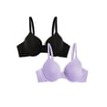 thumbnail image 1 of Fruit of the Loom Women's Cotton T-Shirt Bra, 2-pack, Sizes 34A-42DD, 1 of 9