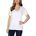 thumbnail image 1 of Fruit of the Loom Women's Crafted Comfort Artisan V-Neck T-Shirt, 1 of 6