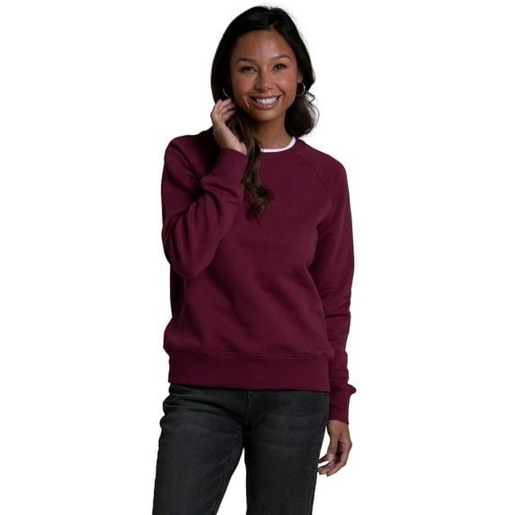 Fruit of the Loom Women's Crafted Comfort Fleece Crew Sweatshirt, Sizes S-2XL