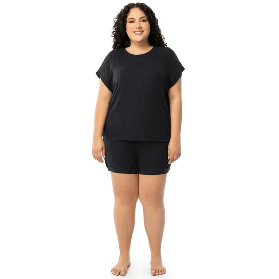 Fruit of the Loom Women's Dolman Top & Short Pajama Set, Sizes S-4X