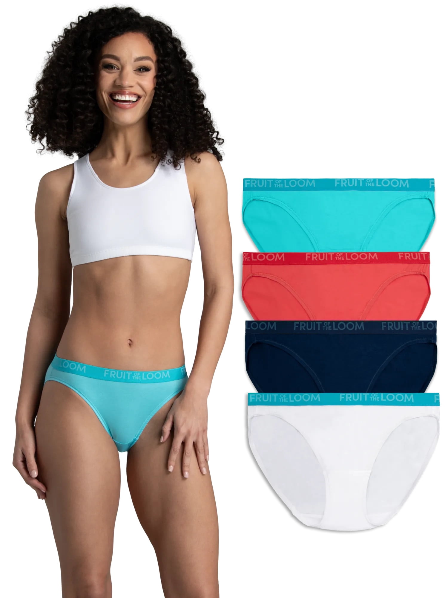 Fruit of the Loom Women's Energize Collection Cotton Stretch