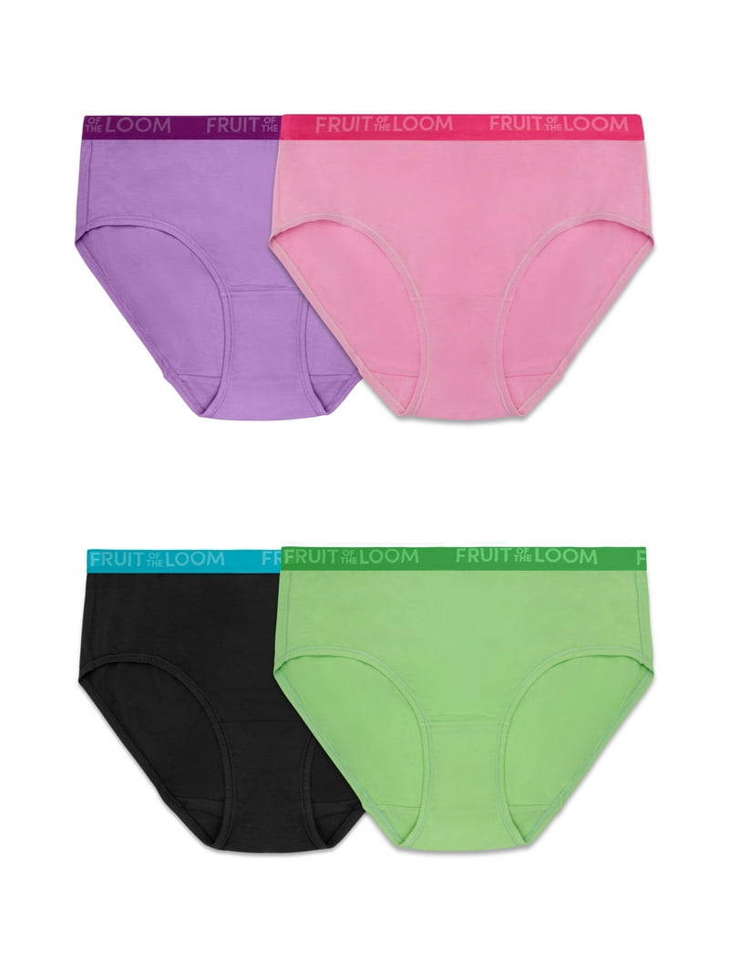 Fruit of the Loom Women's Energize Cotton Stretch Briefs, 4-Pack