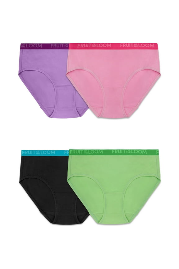 Women's Energize Collection Cotton Stretch Brief Underwear, 4-Pack