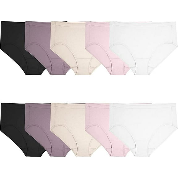 Fruit of the Loom Women's Eversoft Cotton Hipster Underwear, Tag Free & Breathable