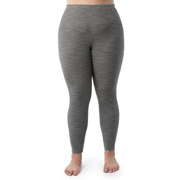 Fruit of the Loom Women's Eversoft Waffle Thermal Long Underwear Bottom