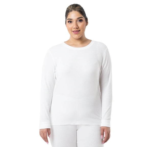 Fruit of the Loom Women's Eversoft Waffle Thermal Long Underwear Top