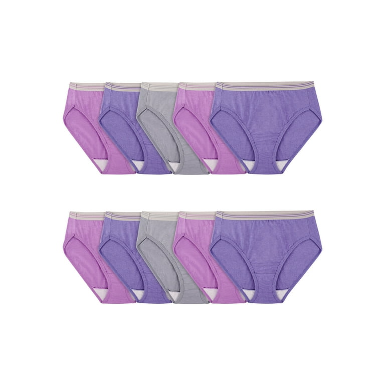 Fruit Of The Loom Women's 6+3 Bonus Pack Cotton Hi-cut Underwear - Colors  May Vary : Target