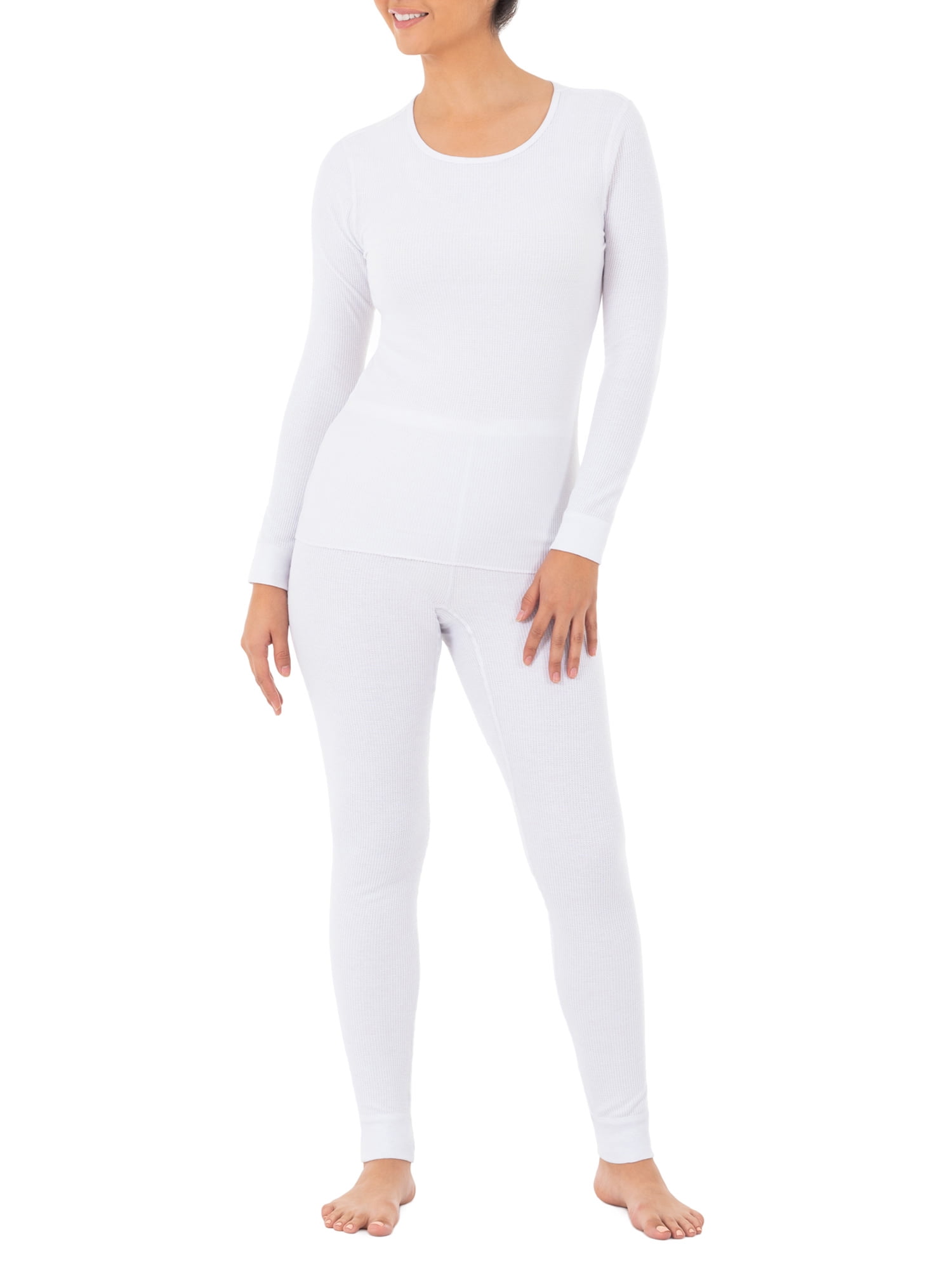 Fruit of the Loom Women's Long Underwear 2Piece Waffle Top and Legging