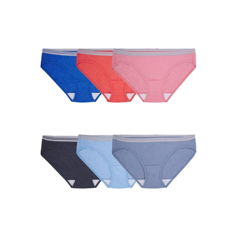 3 Fruit of the Loom Women's No Show Thong Hipsters Underwear, 3 Pack Small 5