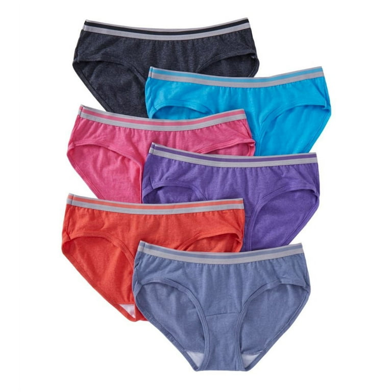 Fruit of the Loom Women's Low-Rise Hipster Underwear, 6 Pack, Sizes XS-2XL