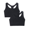 thumbnail image 1 of Fruit of the Loom Women's 2-Pack Medium Impact Sports Bras Supports Without Padding, 1 of 5