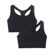 Women's 2-Pack Medium Impact Sports Bras Supports Without Padding