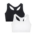 thumbnail image 1 of Fruit of the Loom Women's 2-Pack Medium Impact Sports Bras Supports Without Padding, 1 of 5