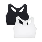 Women's 2-Pack Medium Impact Sports Bras Supports Without Padding