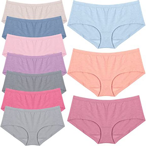 Fruit of the Loom Women's Microfiber 10 Pack Boyshort Panties (Assorted,5)