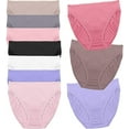 thumbnail image 1 of Fruit of the Loom Women's Microfiber 10 Pack Hi-Cut Panties (Assorted, 7), 1 of 1