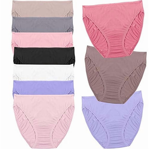 Fruit of the Loom Women's Microfiber 10 Pack Hi-Cut Panties (Assorted,9)