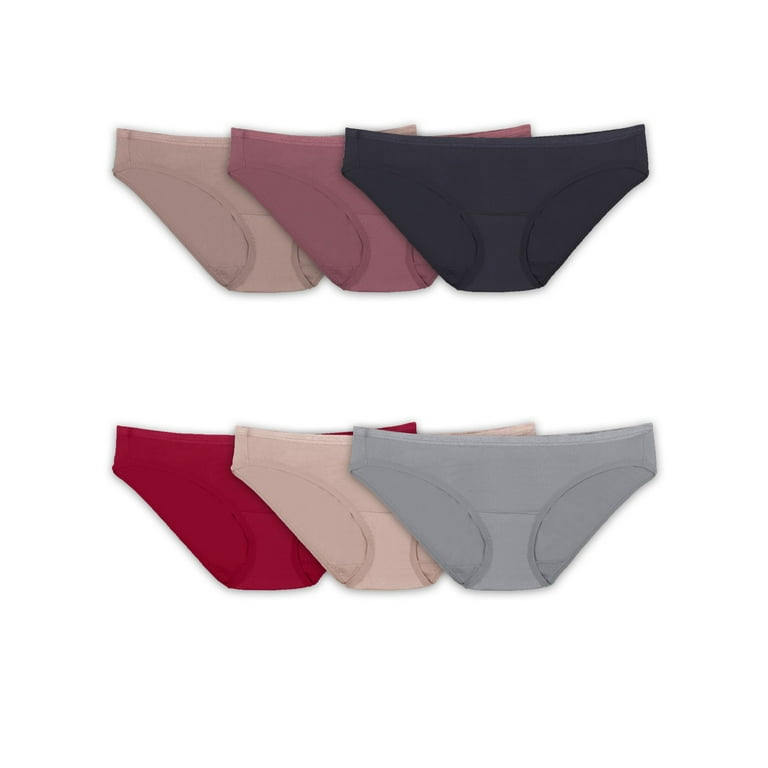 Fruit Of The Loom Women's 6pk 360 Stretch Microfiber Bikini Underwear -  Colors May Vary 6 : Target
