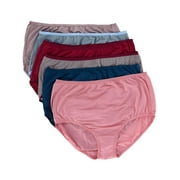 Fruit of the Loom Women's Microfiber Brief Underwear, 6 Pack, Sizes 6-10