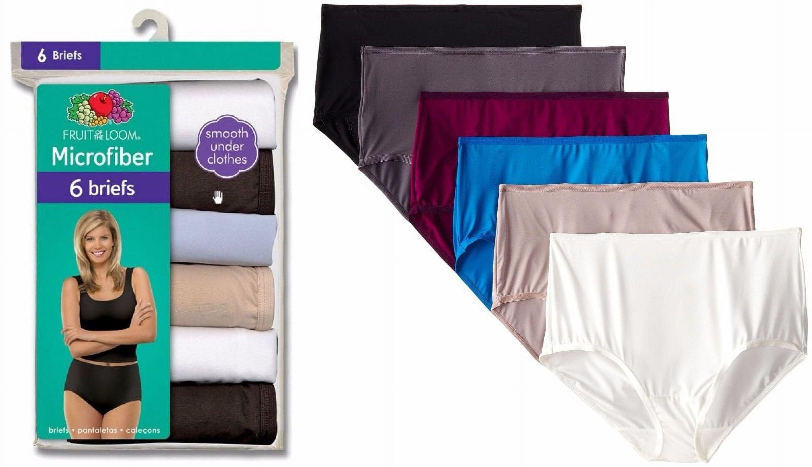Women's Microfiber Brief Underwear, 6-Pack