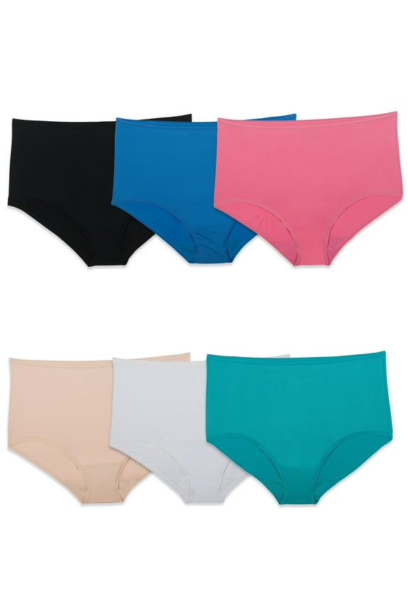 Women's Microfiber Brief Underwear, 6-Pack