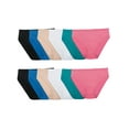 thumbnail image 1 of Fruit of the Loom Women's Microfiber Hi-Cut Brief Underwear, 12-Pack, 1 of 9