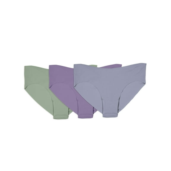 Fruit of the Loom Women's No Show Cheeky Underwear, 3-Pack