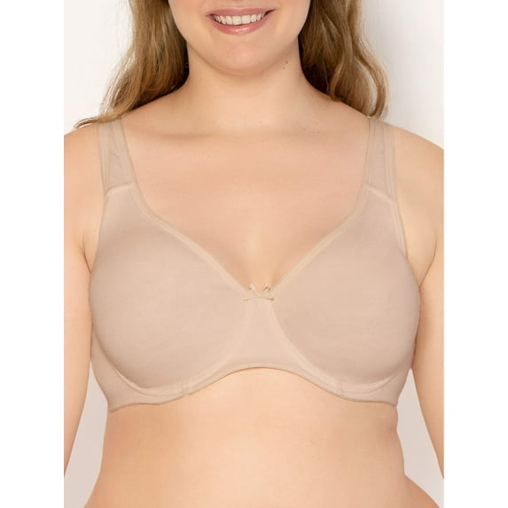 Fruit of the Loom Women's Plus Size Beyond Soft Cotton Unlined Underwire Bra, Style FT813