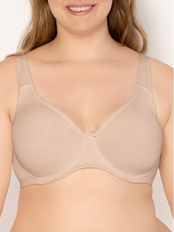 Women's Plus Size Beyond Soft Cotton Unlined Underwire Bra, Style FT813