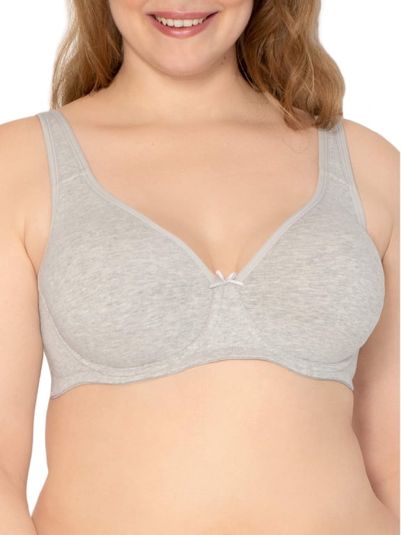 Women's Plus Size Beyond Soft Cotton Unlined Underwire Bra, Style FT813