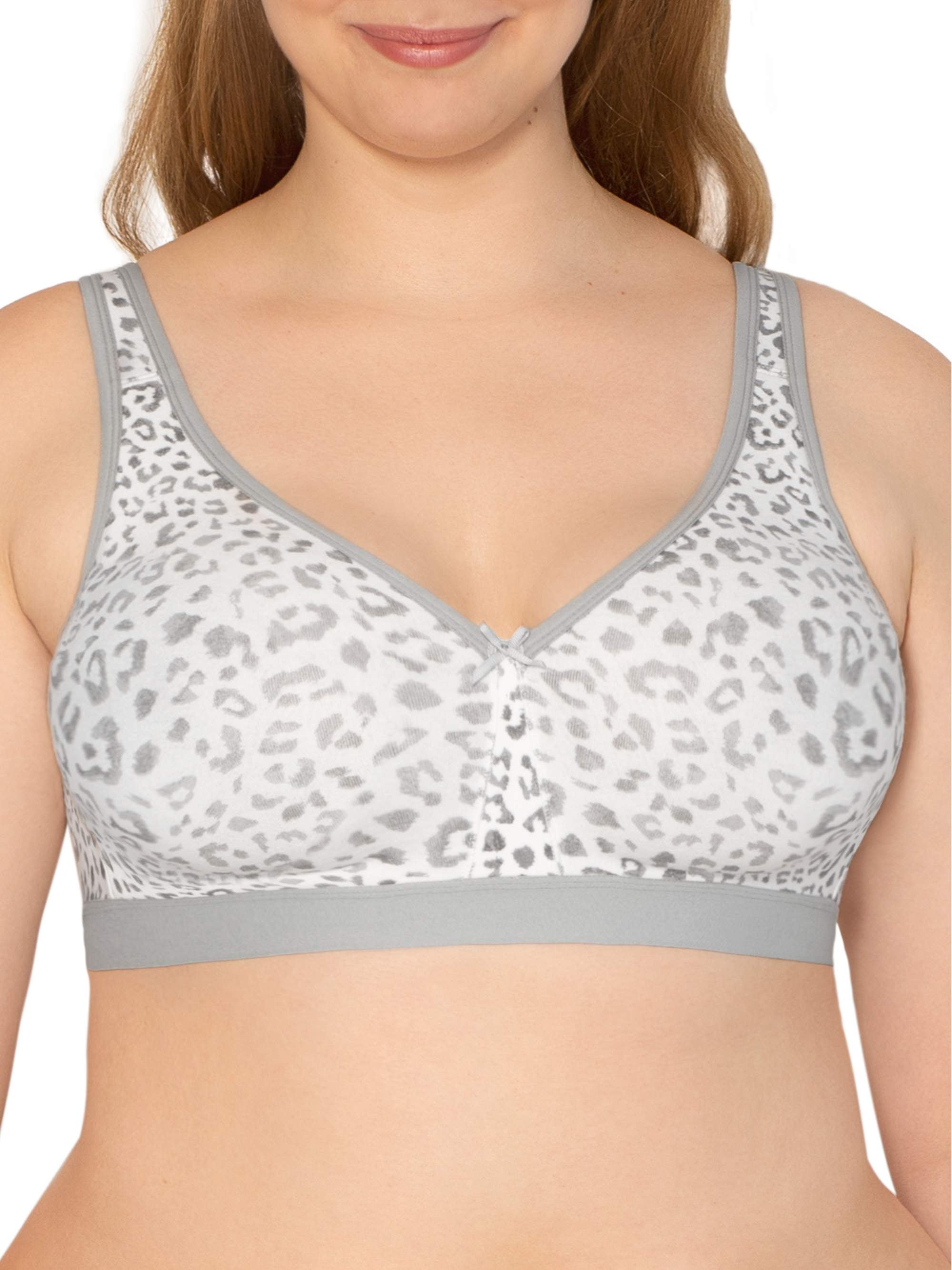 1 Fruit of the Loom womens Plus Size Wireless cotton Full coverage Bra,  Sand, 42DDD US