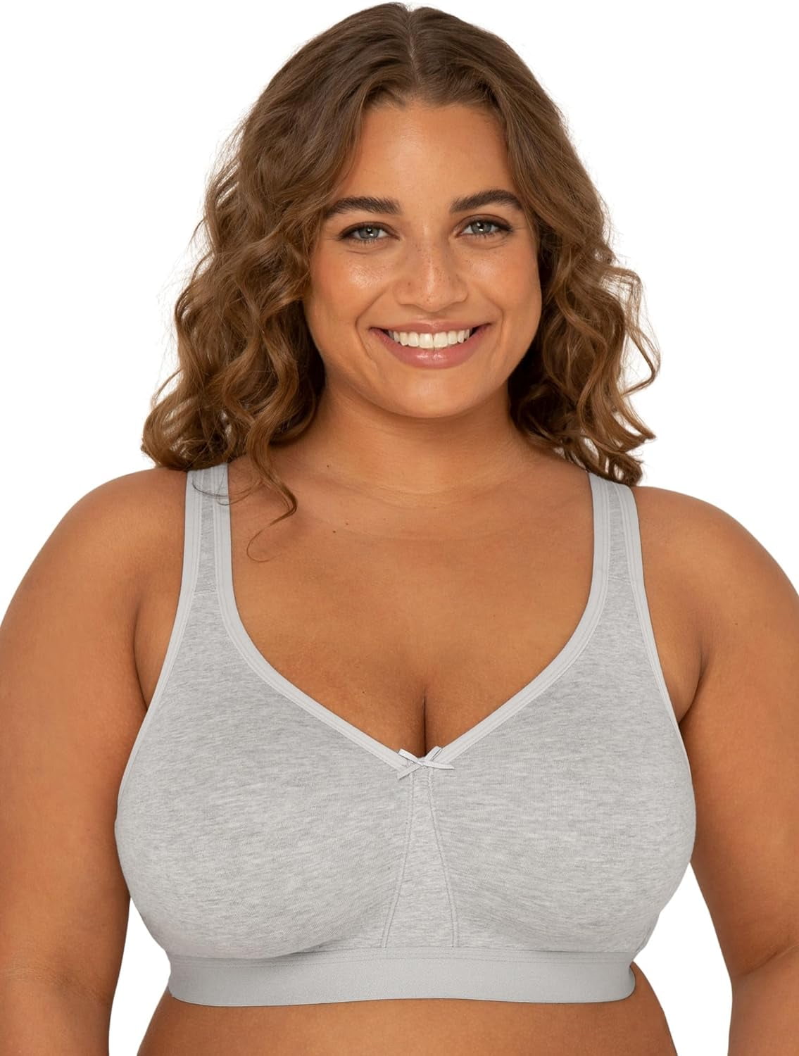 Fruit of the Loom Women's Plus Size Beyond Soft Wireless Cotton Bra, Style  FT811 #Ad #Size, #Paid, #Soft, #Women