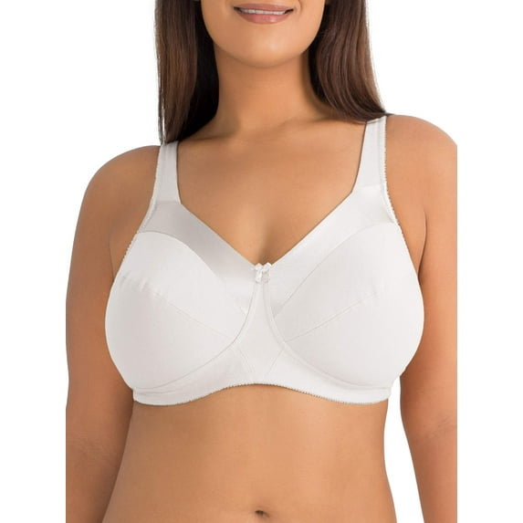 Fruit of the Loom Women's Plus Size Wirefree Bra, Style 96715, Sizes 36C to 44D
