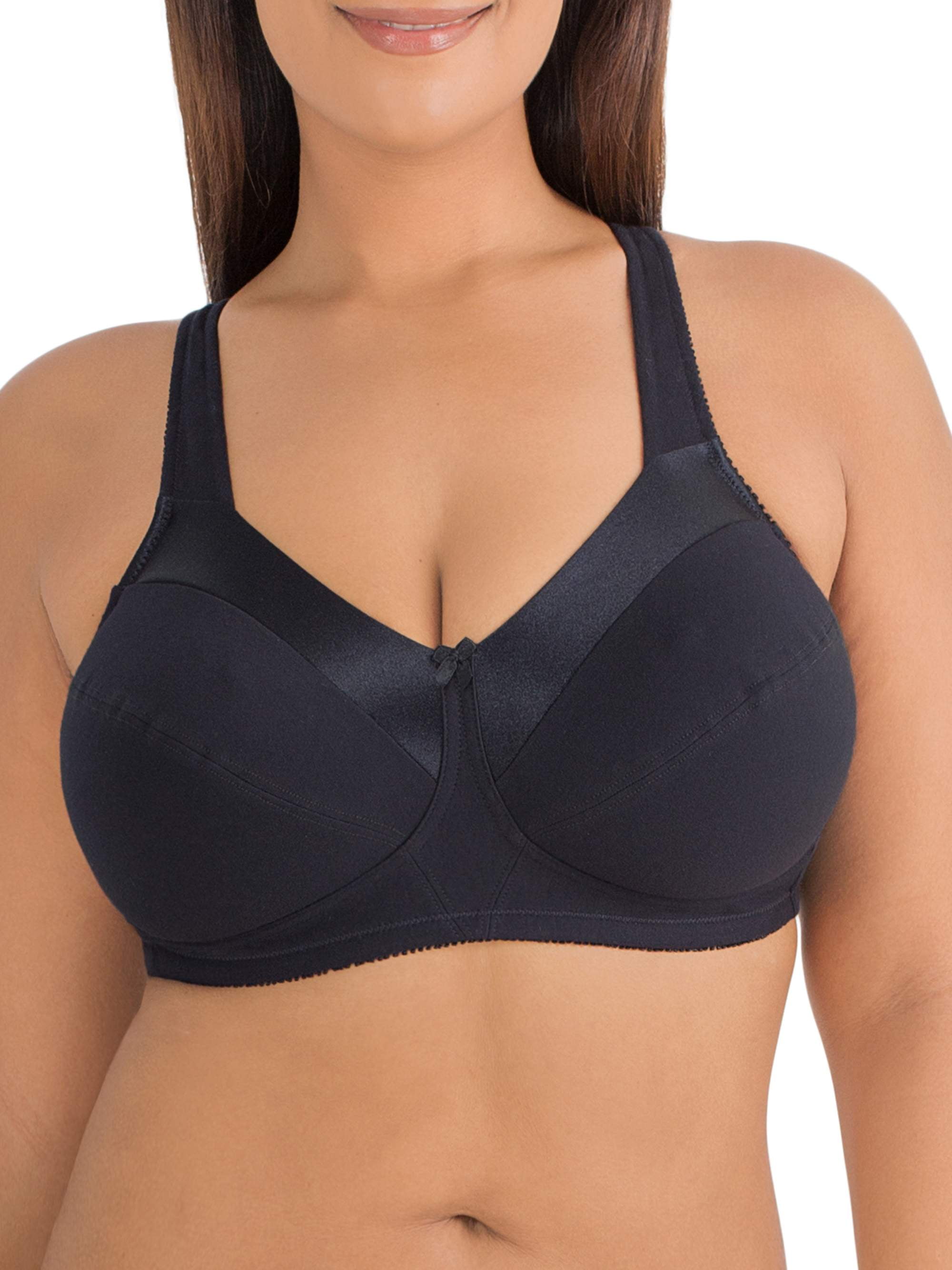 Fruit of the Loom Women's Plus Size Wirefree Bra, Style 96715, Sizes 36C to 44D