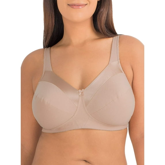 Fruit of the Loom Women's Plus Size Wirefree Bra, Style 96715, Sizes 36C to 44D